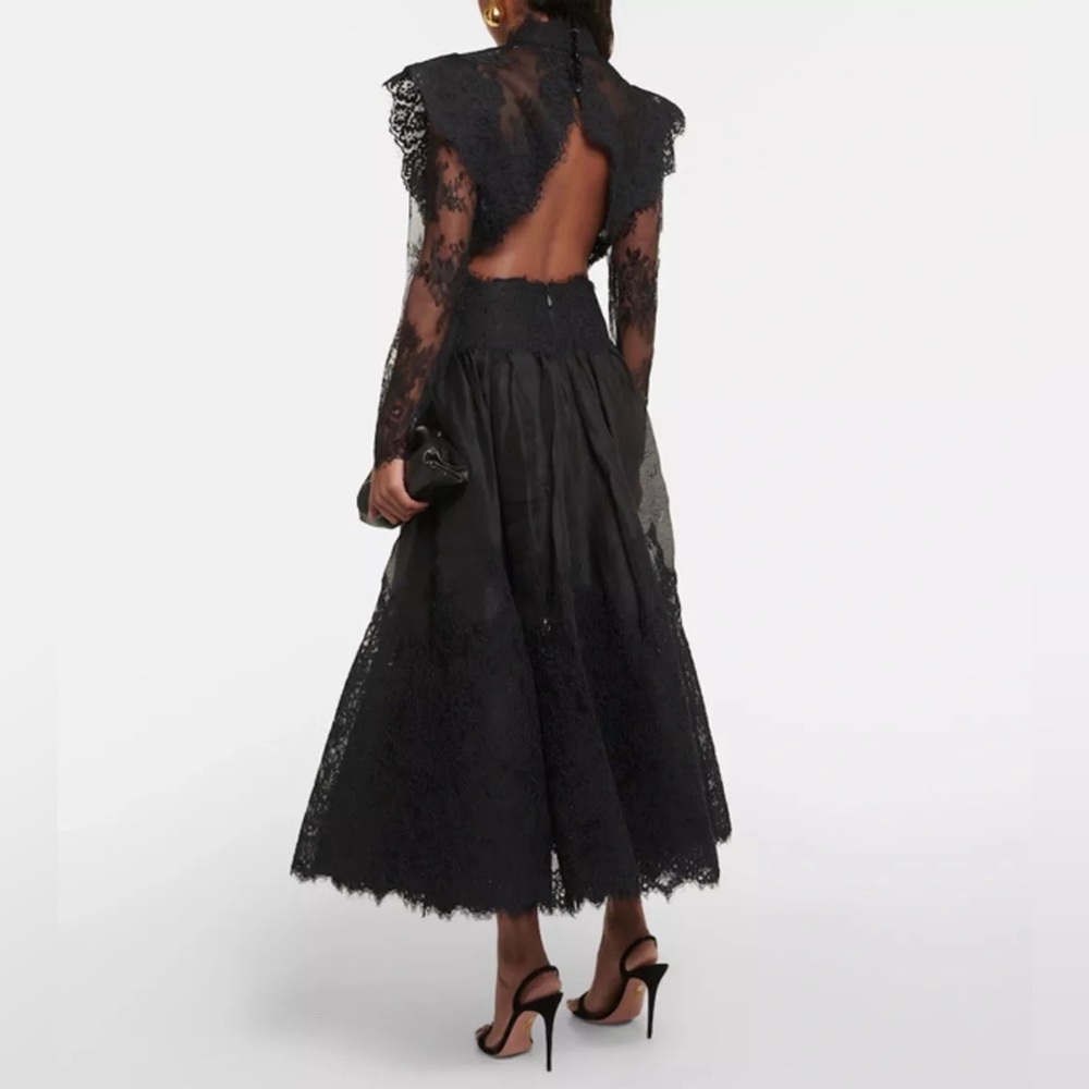 Zimmermann Runway Sensory Lace Linen and Silk Gown - Picture 6 of 16